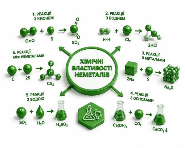 Хімічні властивості неметалів